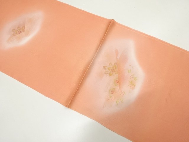 JAPANESE KIMONO / OBIAGE / UNUSED / SILK / TANBA CHIRIMEN